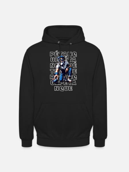 Pétanque - Sweat-shirt à capuche unisexe - noir