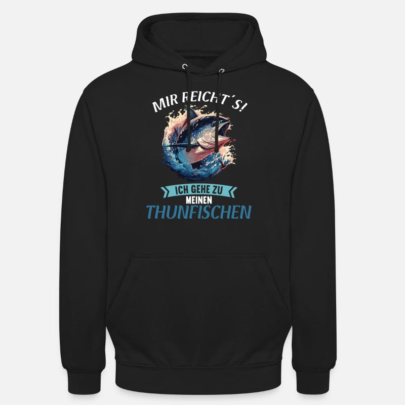 Thon Thunfische Thunfisch - Sweat-shirt à capuche unisexe - noir