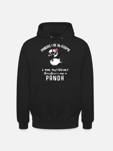 Panda Panda Bear Funny - Unisex Hoodie - black