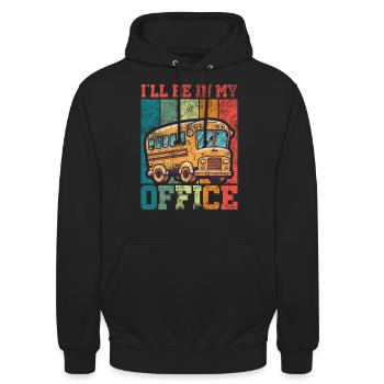 lustiges Busfahrer Schulbusfahrer Spruch Geschenk - Unisex Hoodie - Schwarz - Vorne - Alina (178cm) & Michal (187cm)