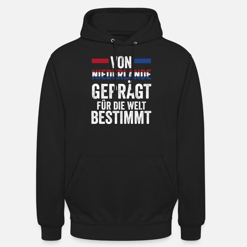 Pays-Bas Pays-Bas Pays-Bas - Sweat-shirt à capuche unisexe - noir