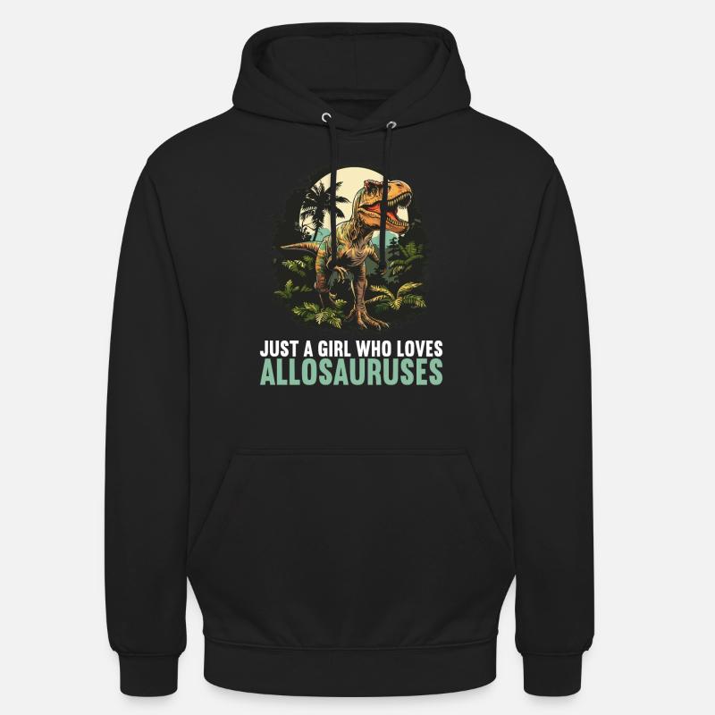 Allosaure Allosaurus - Sweat-shirt à capuche unisexe - noir