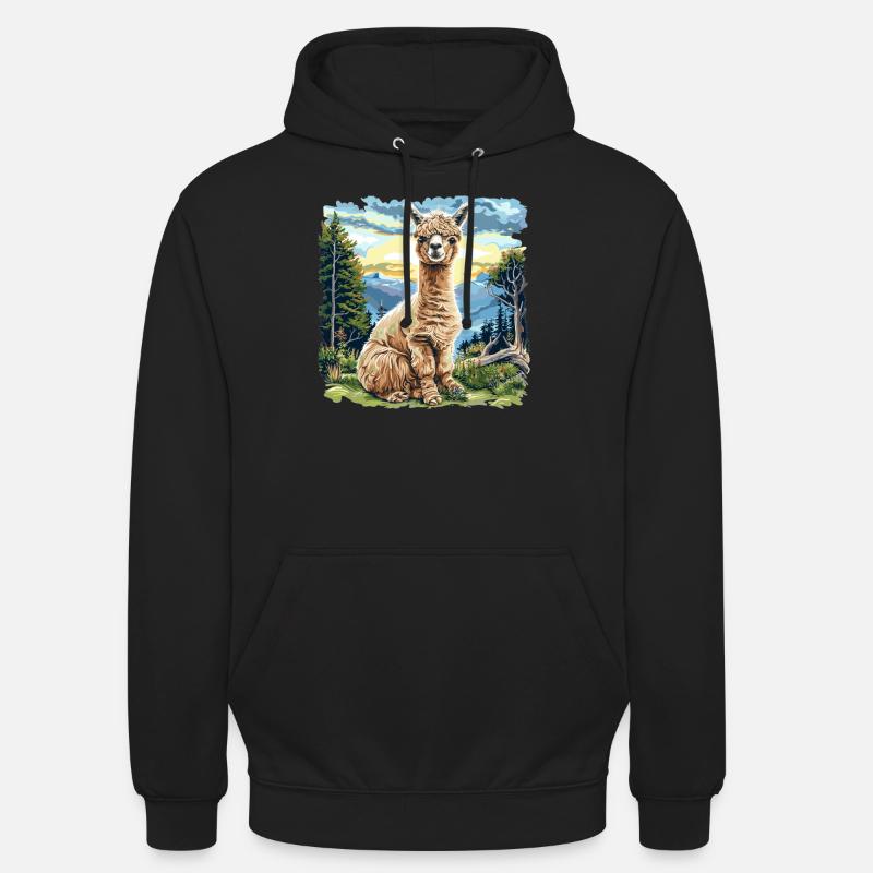 Alpaca Alpacas Alpaca - Unisex Hoodie - black