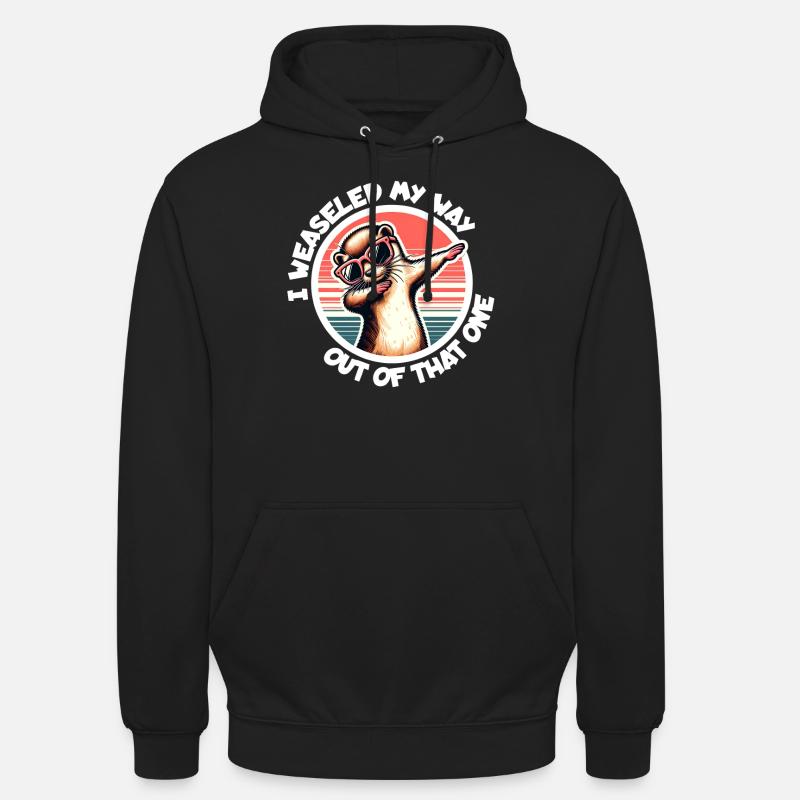 Dicton de belette - Sweat-shirt à capuche unisexe - noir