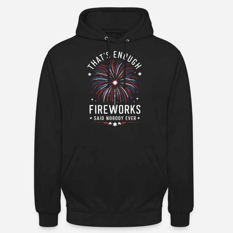 Pyrotechnie Feux d’artifice Pyrotechnie - Sweat-shirt à capuche unisexe - noir
