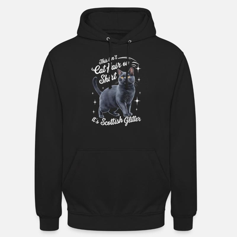Katze Scottish Fold Geschenk - Unisex Hoodie - Schwarz