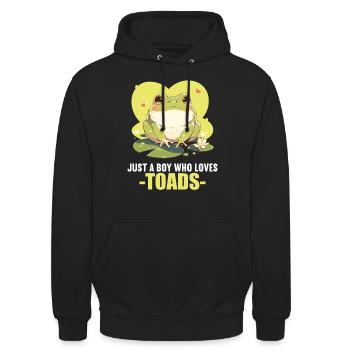 Toad Toads Toad - Unisex Hoodie - black - Front - Alina (178cm) & Michal (187cm)