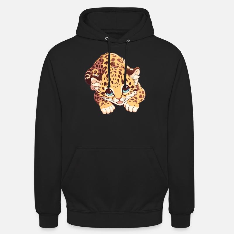 Léopard de l’Amour Amurleoparden Amurleopard - Sweat-shirt à capuche unisexe - noir