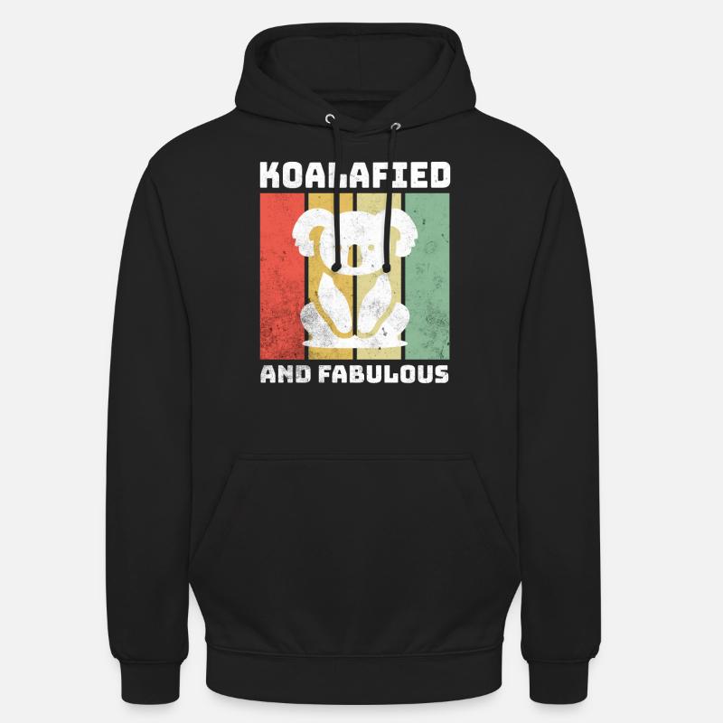 Dictons Koala - Sweat-shirt à capuche unisexe - noir