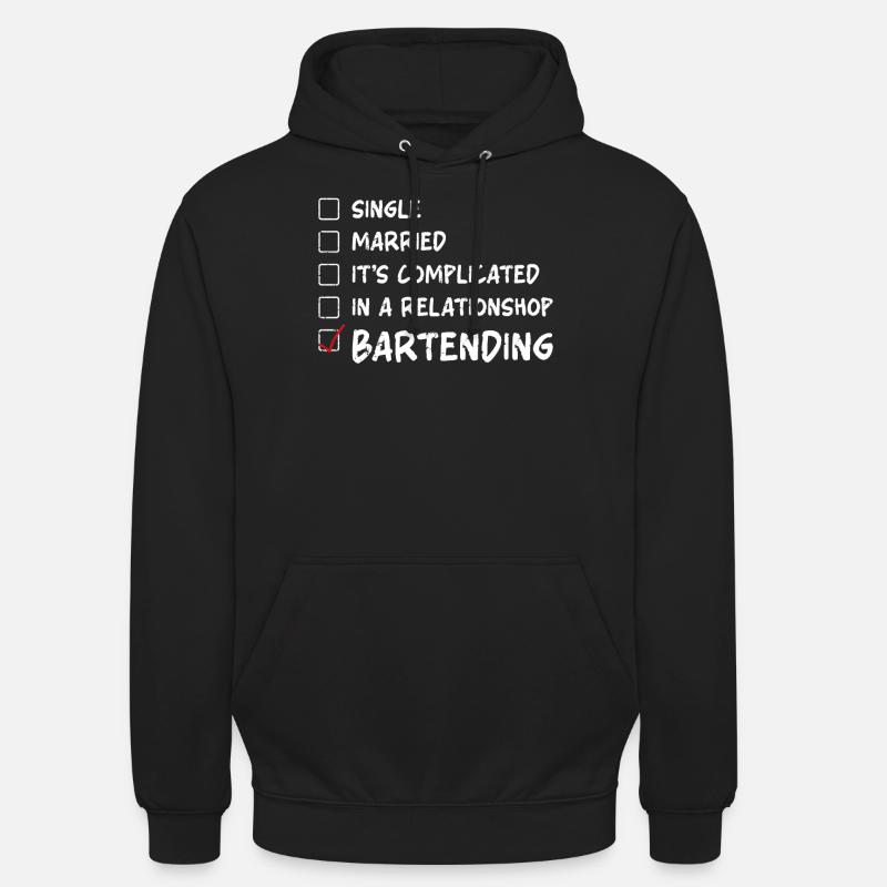 Barman Mixologue Single - Sweat-shirt à capuche unisexe - noir