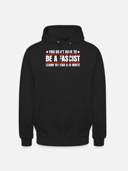 Tolerance Humanity Antifascism Respect - Unisex Hoodie - black