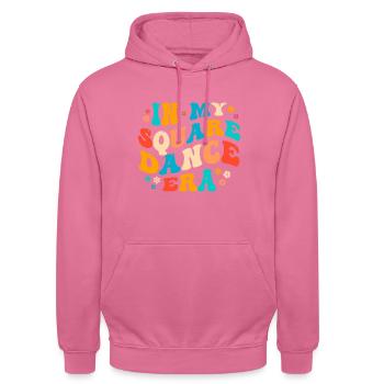 Witziger Square Dance Spruch - Unisex Hoodie - Pink - Vorne - Alina (178cm) & Michal (187cm)