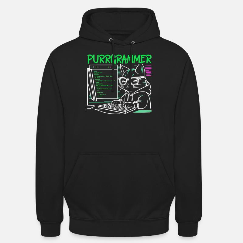 Funny Programmer Programmer - Unisex Hoodie - black