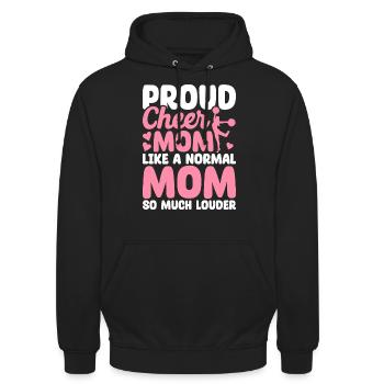 Lustiges Cheerleading Cheerleader Cheer Squad Chee - Unisex Hoodie - Schwarz - Vorne - Alina (178cm) & Michal (187cm)