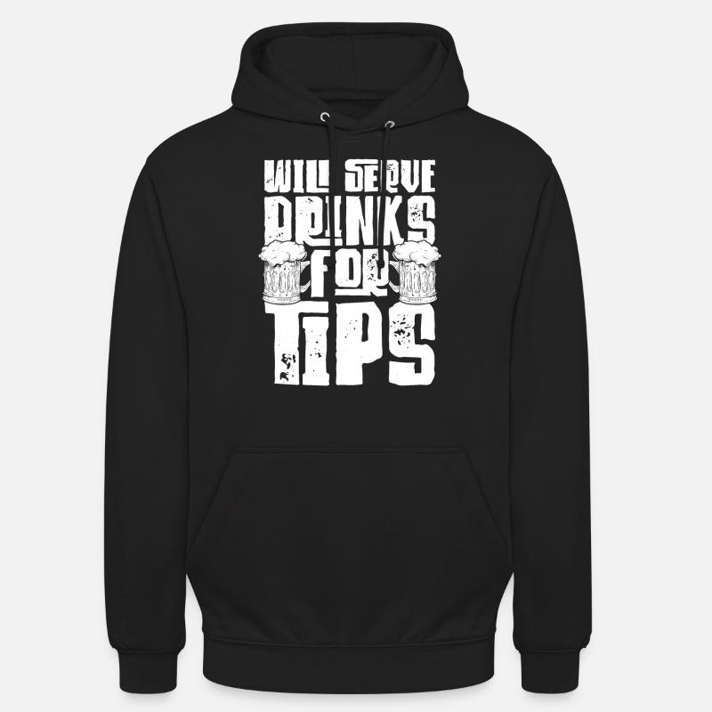 Bartender Mixologist Will Serve - Unisex Hoodie - black