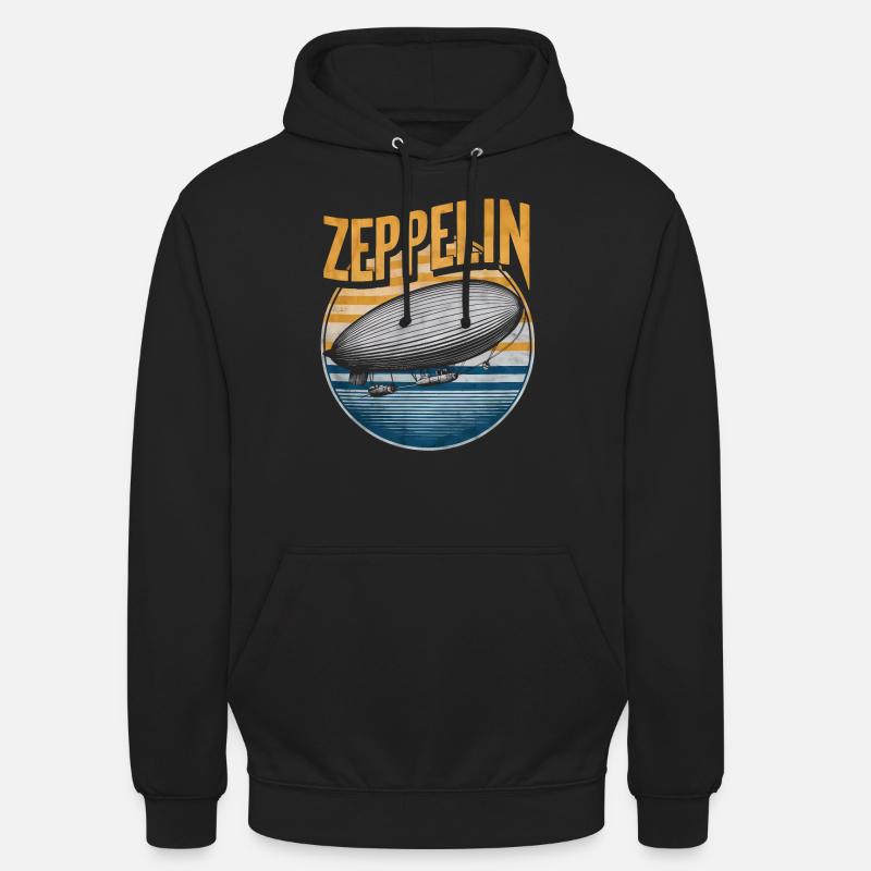 Luftschiff Zeppelin Geschenk - Unisex Hoodie - Schwarz