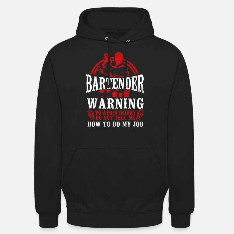 Bartender Mixologist Bartender - Unisex Hoodie - black