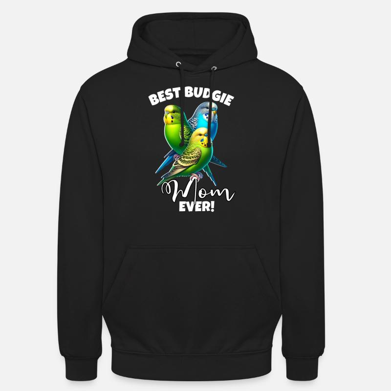 Meilleure maman perruche - Sweat-shirt à capuche unisexe - noir