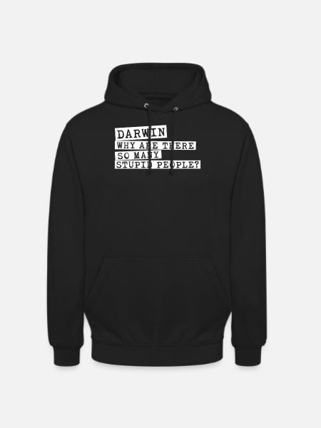 Darwin Award Darwinism Misanthrope - Unisex Hoodie - black