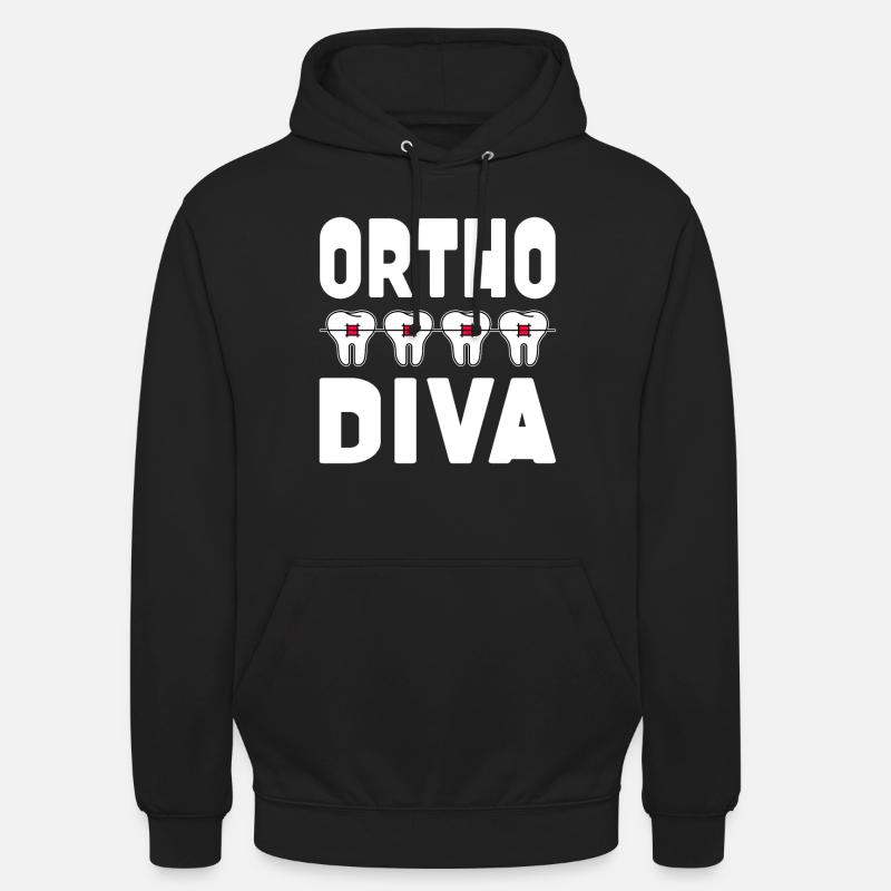 Orthodontiste - Sweat-shirt à capuche unisexe - noir