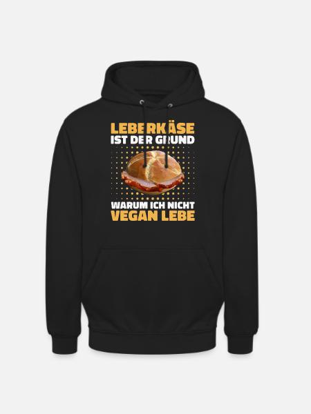 Leberkäs Bayern Leberkas Semmel Fleischkäse - Hættetrøje unisex - sort