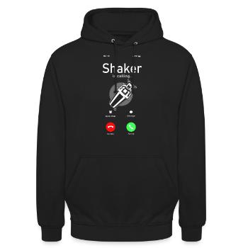 Bartender Mixologist Phone Display - Unisex Hoodie - Schwarz - Vorne - Alina (178cm) & Michal (187cm)