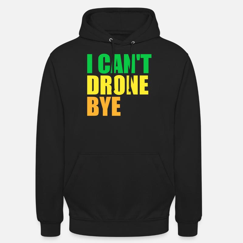 FPV Drone Pilote Drones Quadricoptère - Sweat-shirt à capuche unisexe - noir