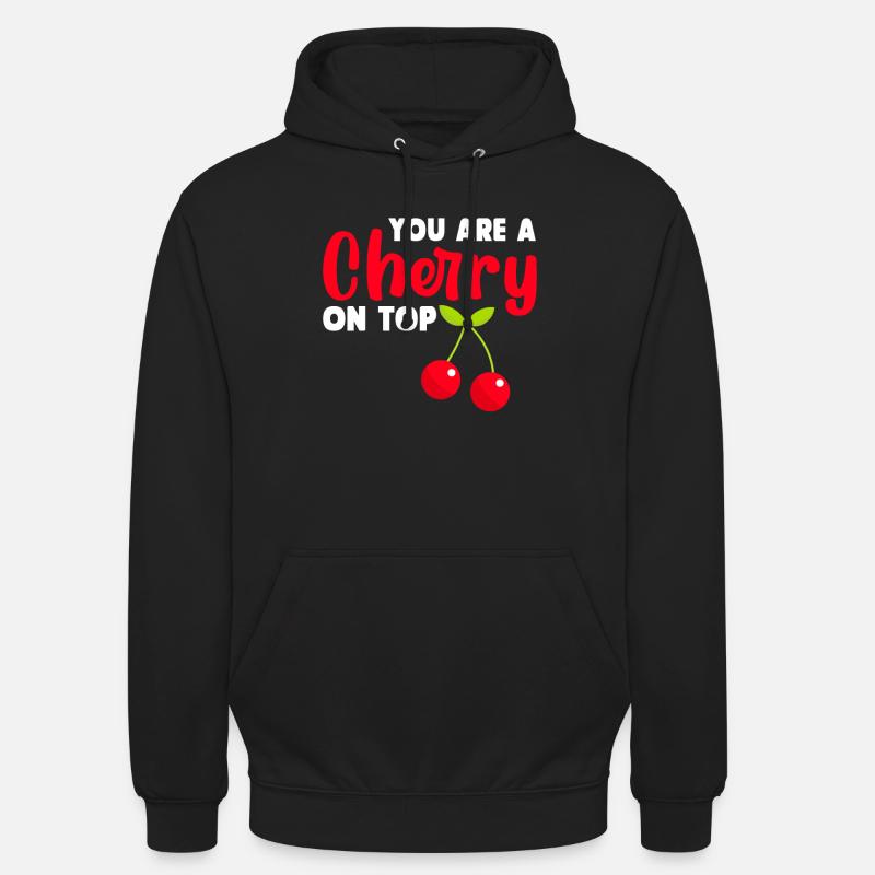 Cherry Cherry Tree Cherry Blossom Fruit Gift - Unisex Hoodie - black