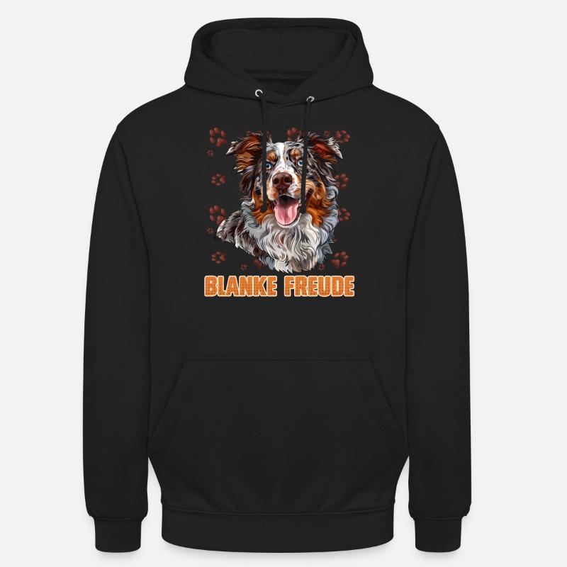 Berger australien BLANK JOY Aussie - Sweat-shirt à capuche unisexe - noir
