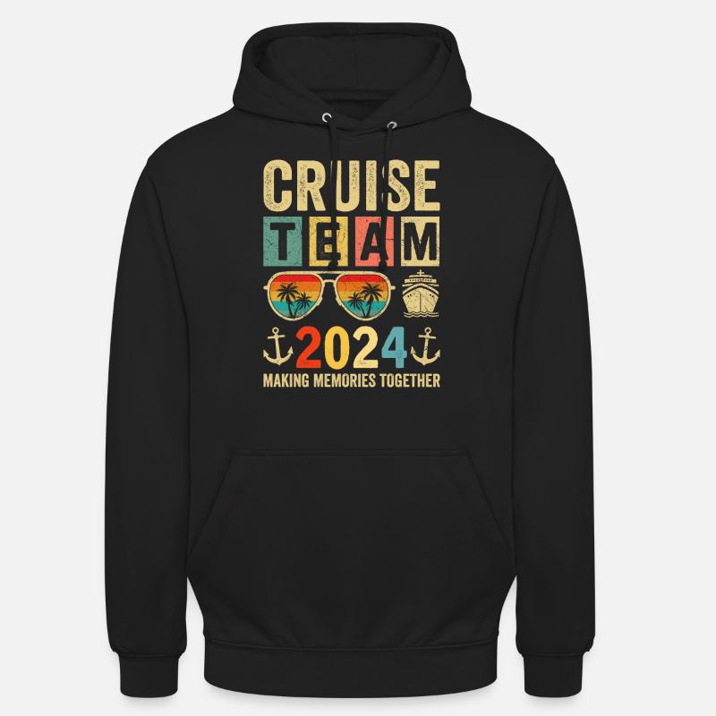 Équipe de croisière 2024 - Sweat-shirt à capuche unisexe - noir