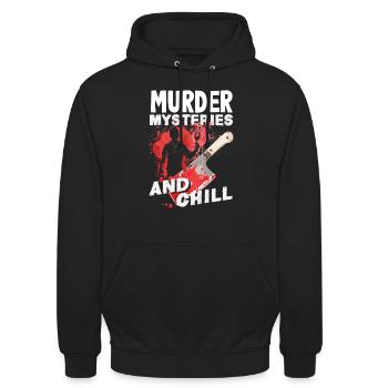 Murder Mystery Dinner, Murder Mystery Dinner - Unisex Hoodie - black - Front - Alina (178cm) & Michal (187cm)