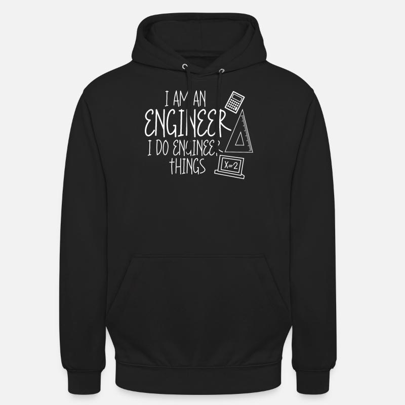 Engineer Joke Mechanical Engineering - Unisex Hoodie - black