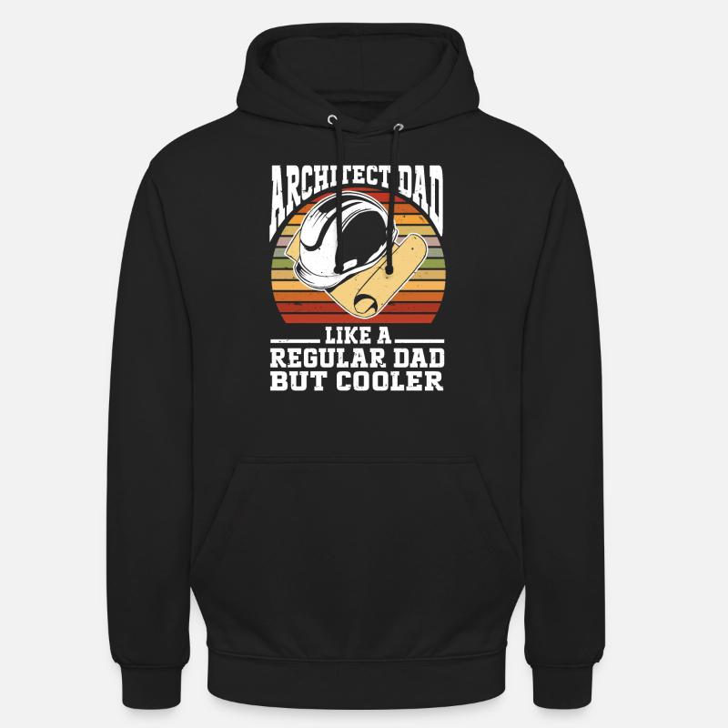 Architecte Architecture - Sweat-shirt à capuche unisexe - noir