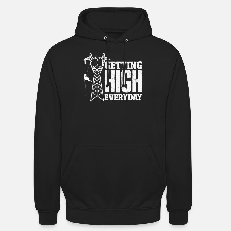 Turmkletterer-techniker Turmarbeiter - Unisex Hoodie - Schwarz