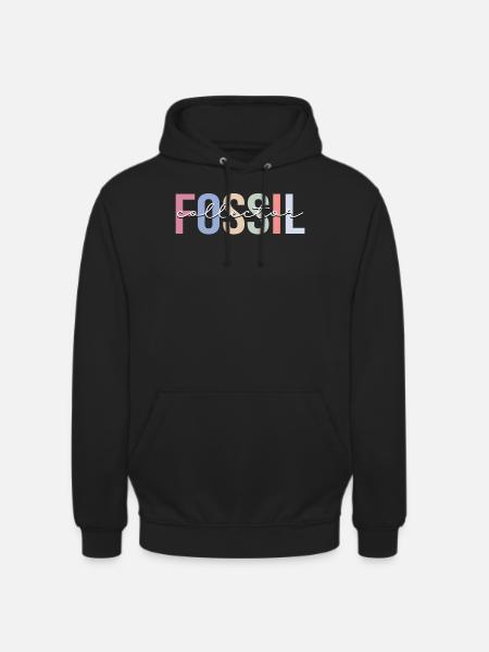 Fossielenverzamelaar Paleontologie Fossielenjager Palaean - Uniseks hoodie - zwart
