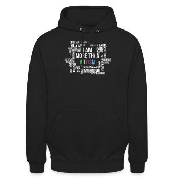 Autismus - Unisex Hoodie - Schwarz - Vorne - Alina (178cm) & Michal (187cm)