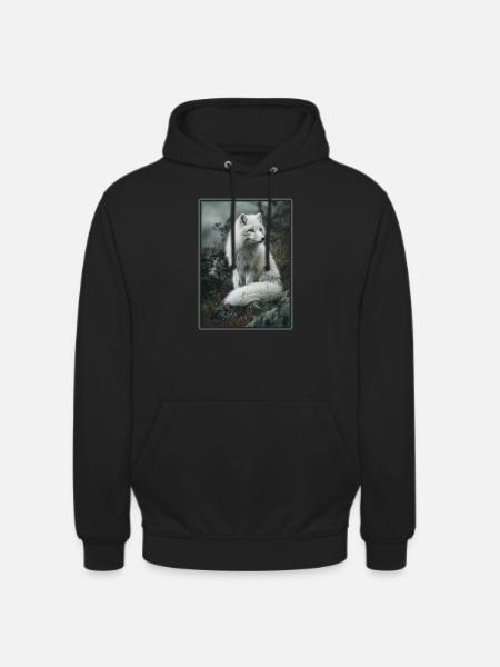 Arctic Fox Polarfüchse Polarfuchs - Unisex Hoodie - black