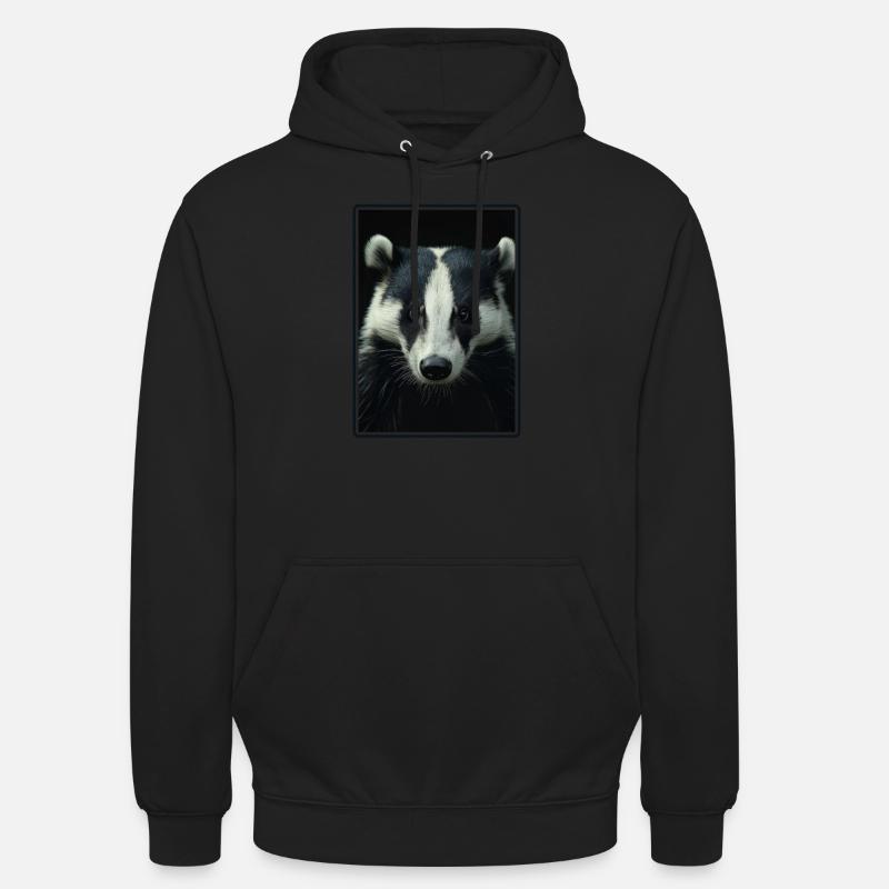 Blaireau Dachse Dachs - Sweat-shirt à capuche unisexe - noir