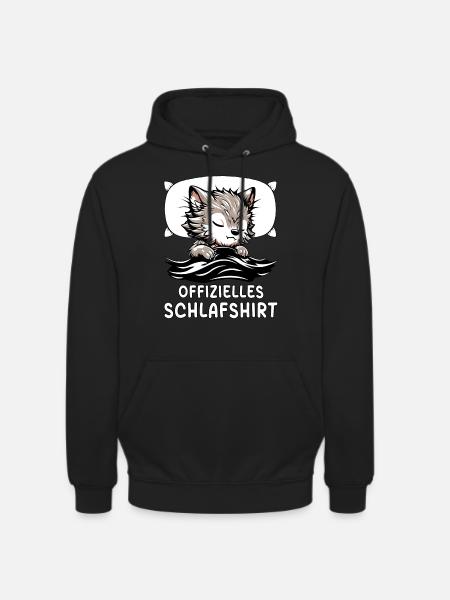 Offizielles Schlafshirt Werwolf - Unisex Hoodie - Schwarz