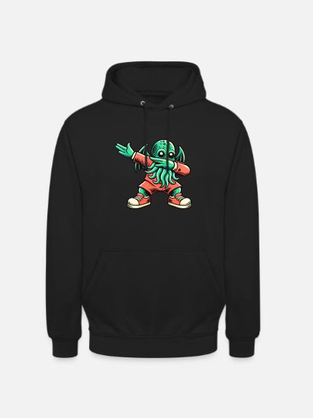 Funny Dabbing Cthulhu Dabbing Design - Unisex Hoodie - black