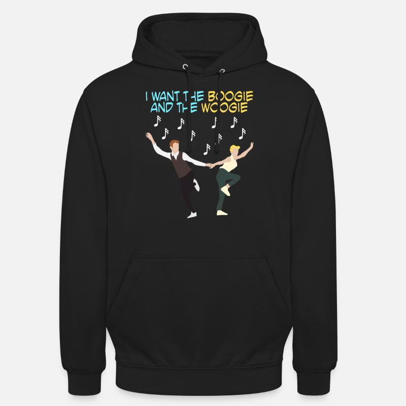 Boogie Woogie Musica Swing Danza - Felpa con cappuccio unisex - nero