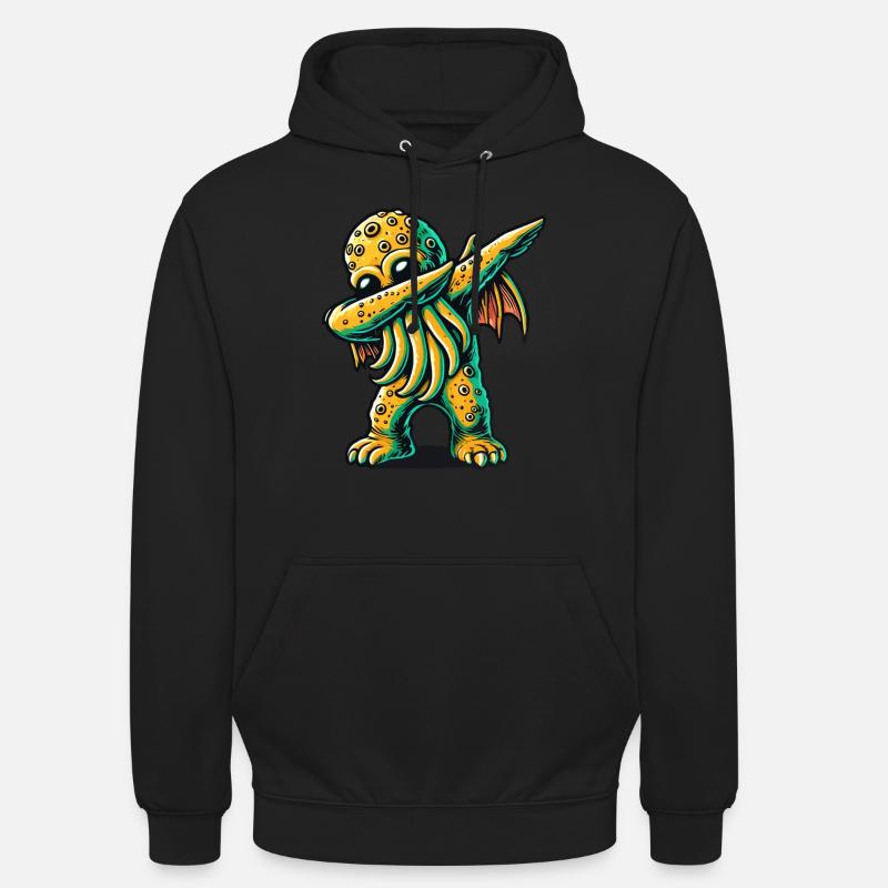Lustiger Dabbender Cthulhu Dabbing Design - Unisex Hoodie - Schwarz