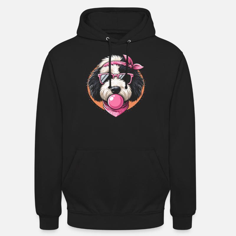 Bernedoodle Chien - Sweat-shirt à capuche unisexe - noir