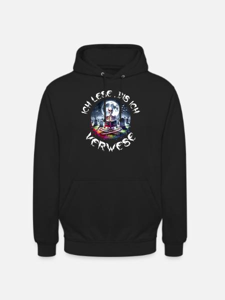 Reading is my hobby - Unisex Hoodie - black