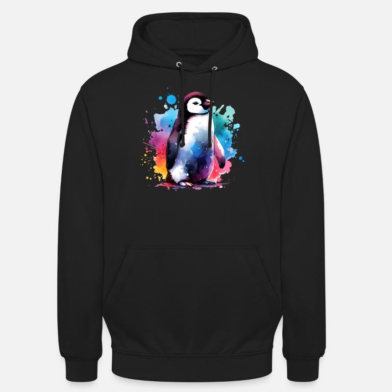 Pinguin - Unisex Hoodie - Schwarz