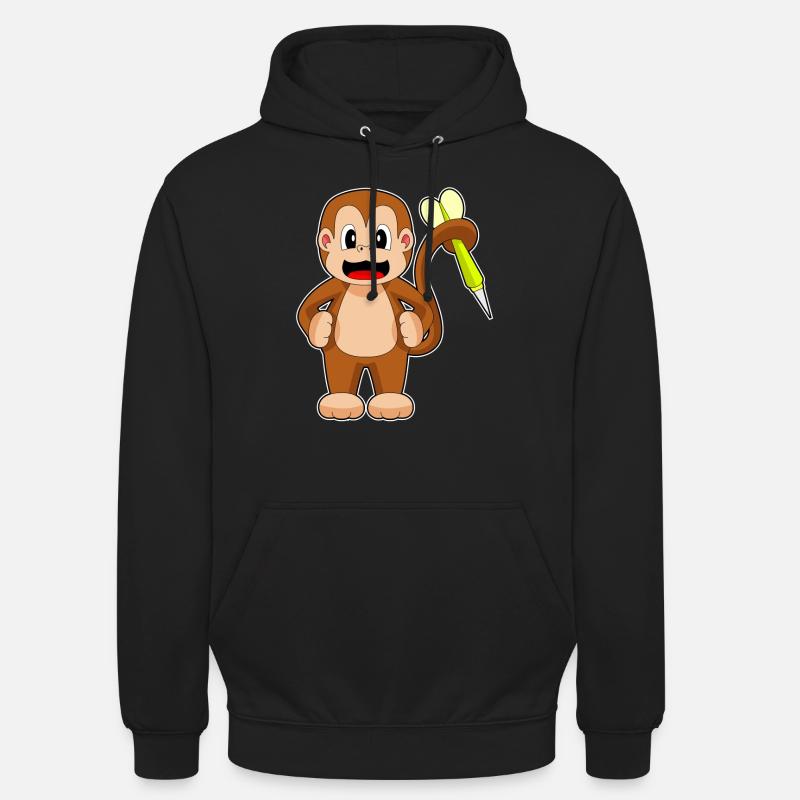 Monkey Dart Dart - Unisex Hoodie - black