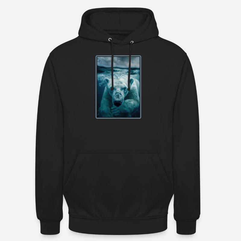 Polar Bear Eisbären Eisbär - Unisex Hoodie - Schwarz