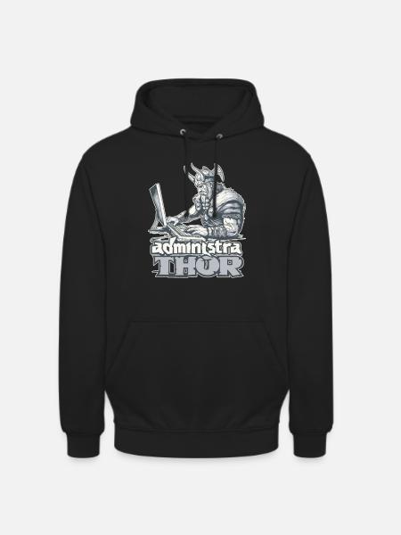 Viking Databaseadministra-thor Nerdy - Unisex Hoodie - Schwarz