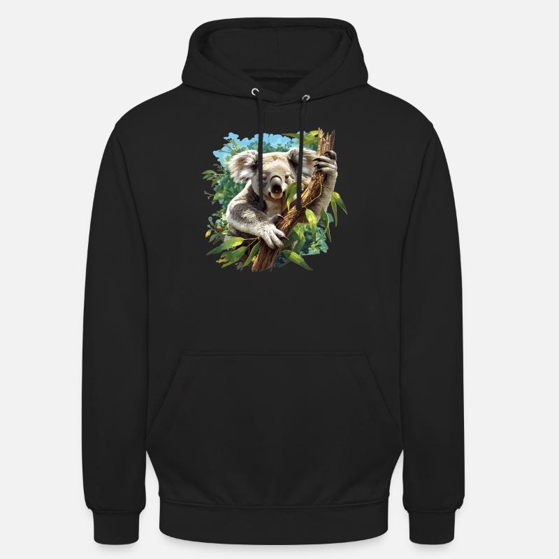 Koalas Koala - Sweat-shirt à capuche unisexe - noir