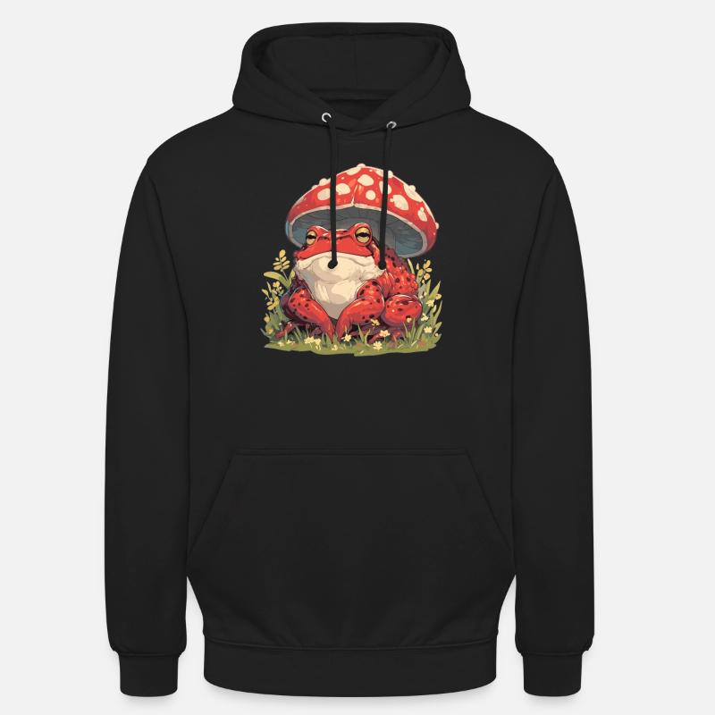 Crapaud Crapaud Crapaud - Sweat-shirt à capuche unisexe - noir